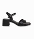 Sandales Femme Jines à Talon Carré Ref 770 Noir| Trioox Tunisie