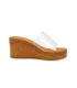 Mules Compensées Transparentes Femme Chic Caramel | Trioox Tunisie